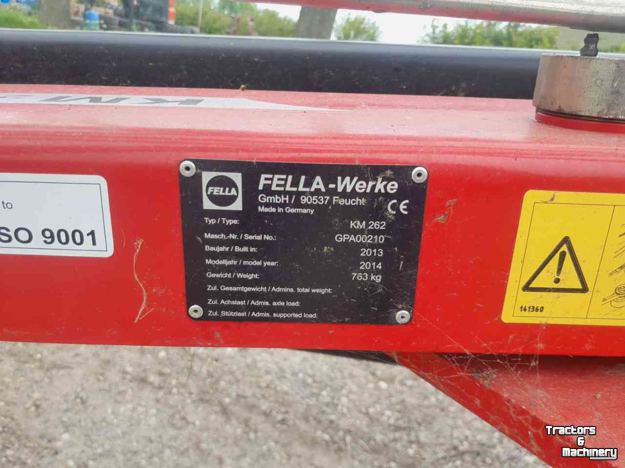 Mähwerk Fella KM 262