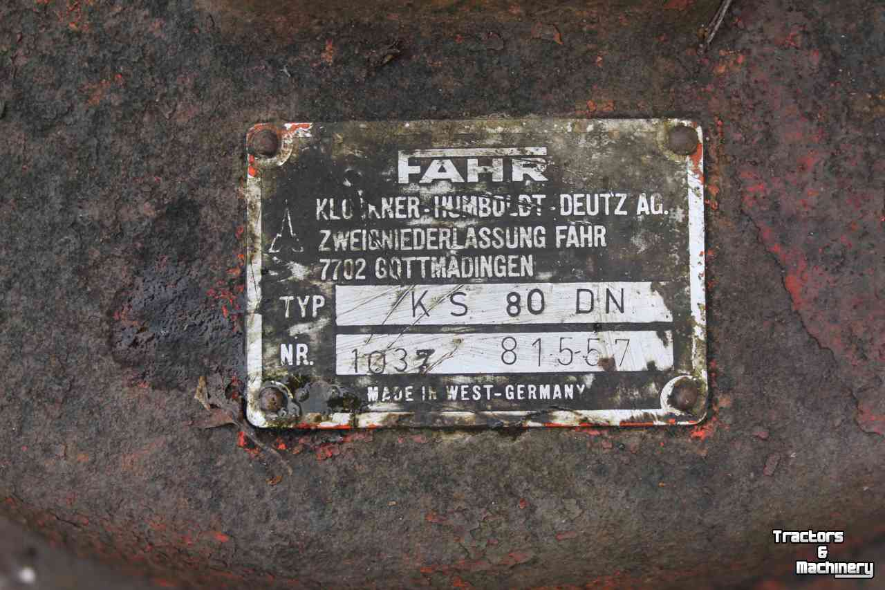 Schwader Deutz-Fahr KS80 enkele cirkelhark wiersmachine rugger hark antiek