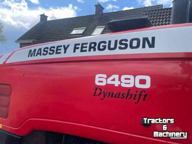 Schlepper / Traktoren Massey Ferguson 6490 Dynashift 6 cil.turbo fronthef airco