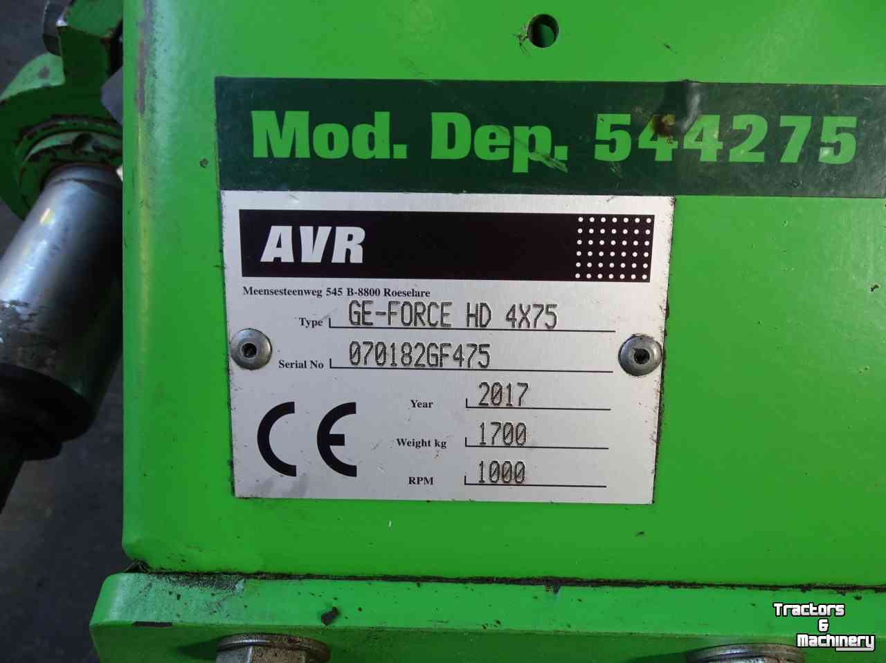 Dammfräse AVR GE-Force HD 4x75