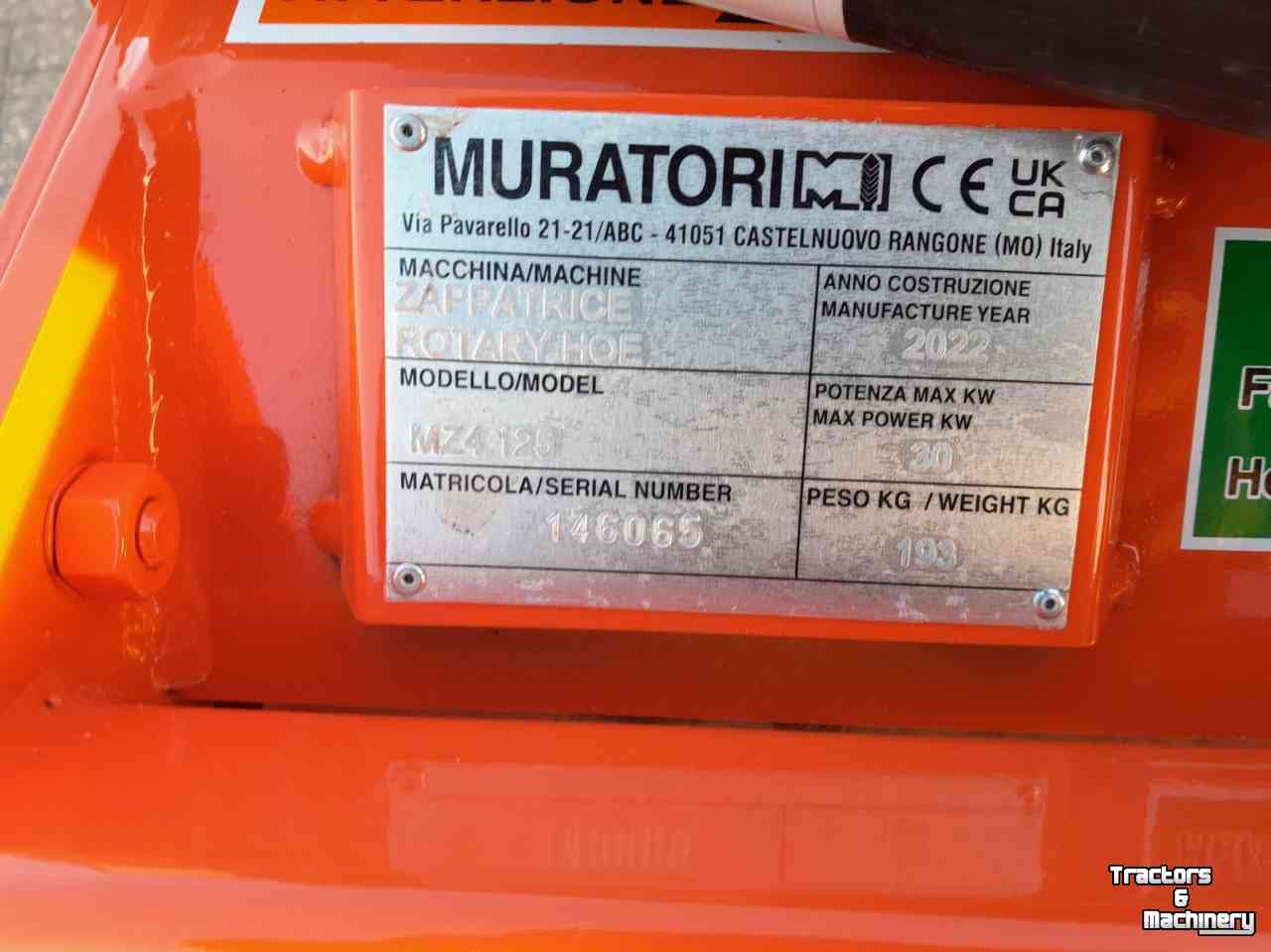 Bodenfräse Muratori MZ4-125  grondfrees