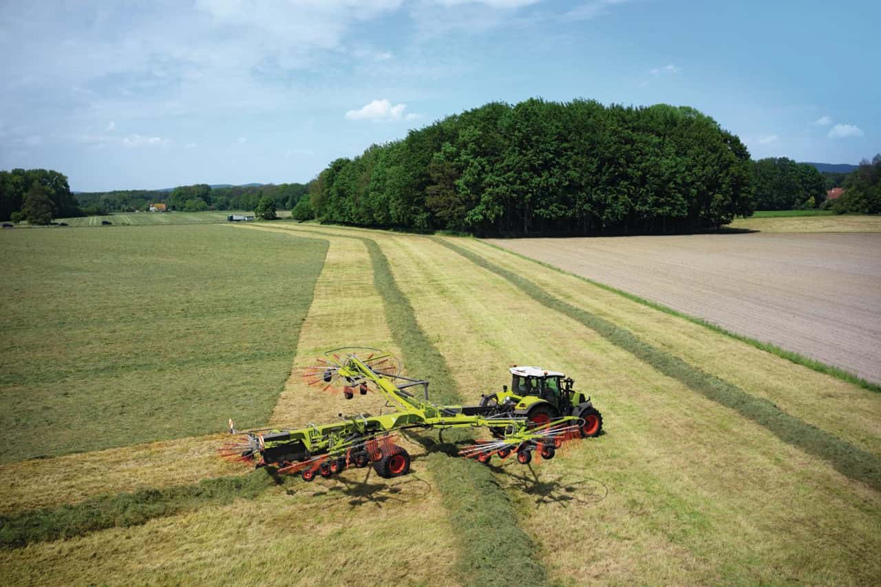 Claas Liner: Vierkreiselschwader jetzt mit Section Control