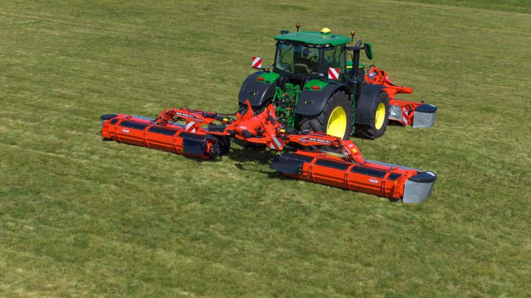 Flexibler Überschnitt beim neuen Mähwerk GMD 9530 RV von Kuhn