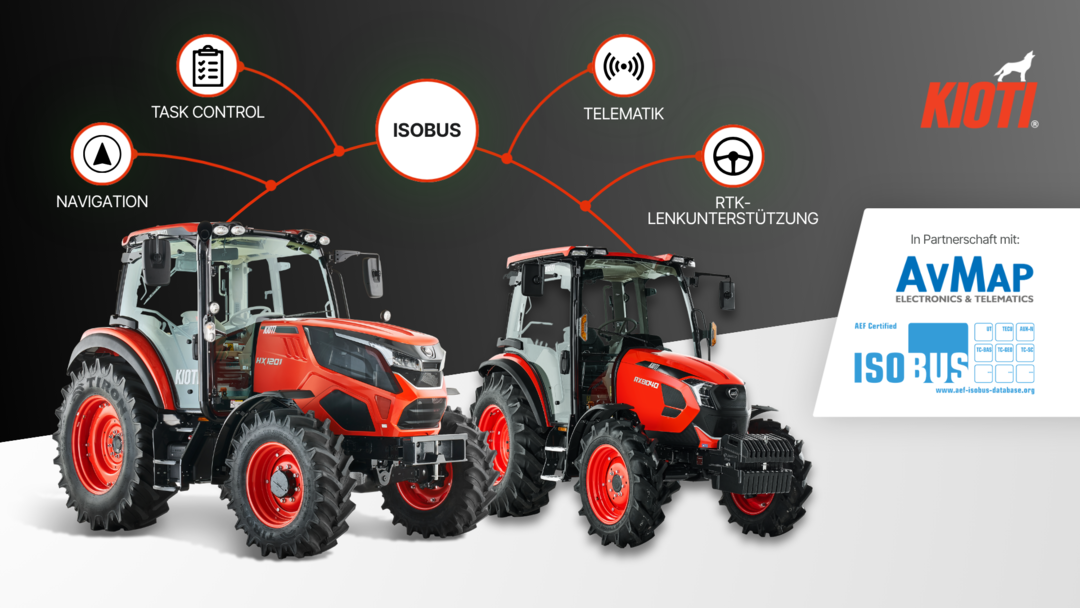 Kioti: Farmnavigator für die HX- und RX-Traktoren Kioti: Farmnavigator für die HX- und RX-Traktoren