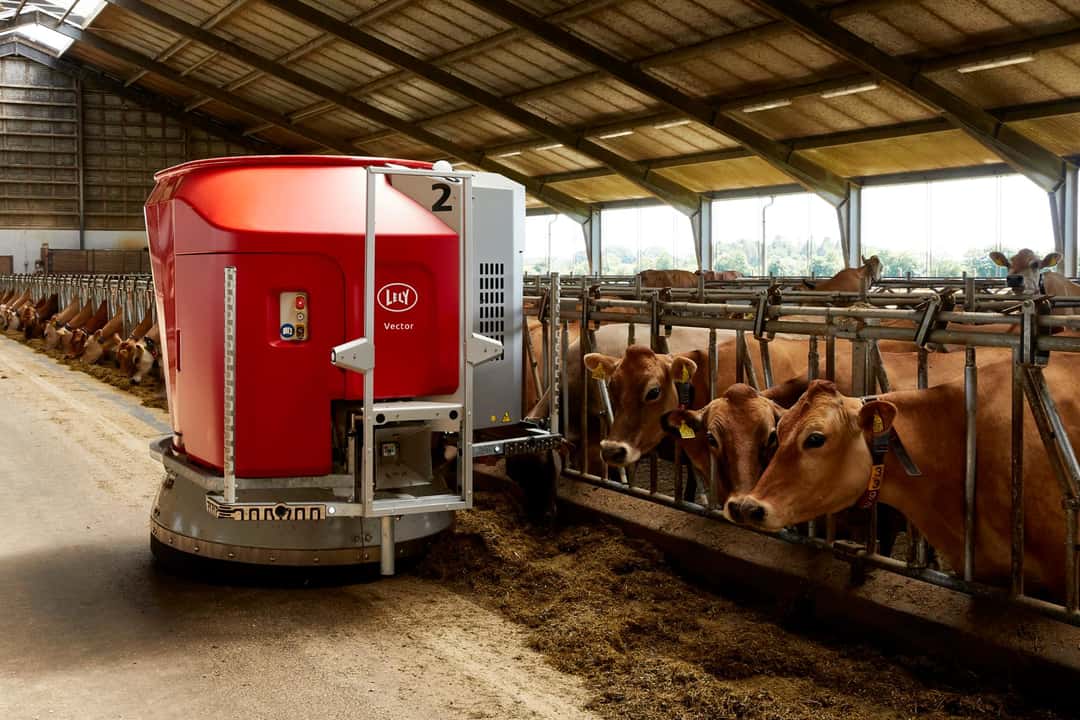 Lely präsentiert neue Generation seines Fütterungsroboters Vector 