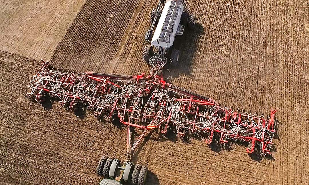 Riesige Drille von Bourgault