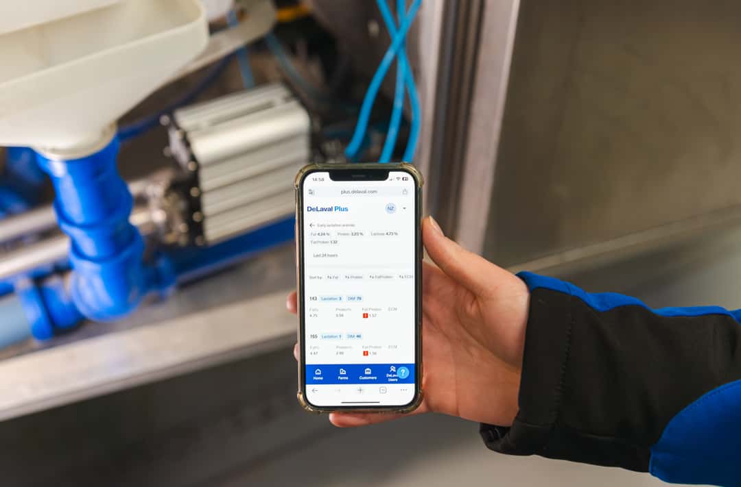 Roboter analysiert Milchinhaltsstoffe