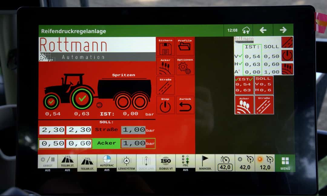 Rottmann: Neue Funktionen für Reifendruckregelanlagen
