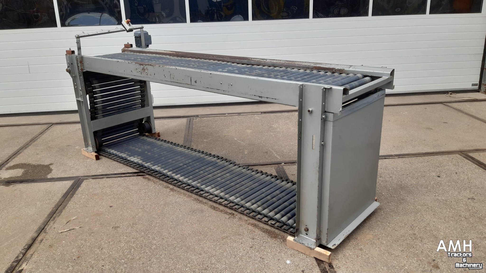 Sortiermaschine Grisnich Rollenleestafel 3050x600 ROLLENLEESTAFEL ROLLER INSPECTION BELT ROLLENVERLESETISCH