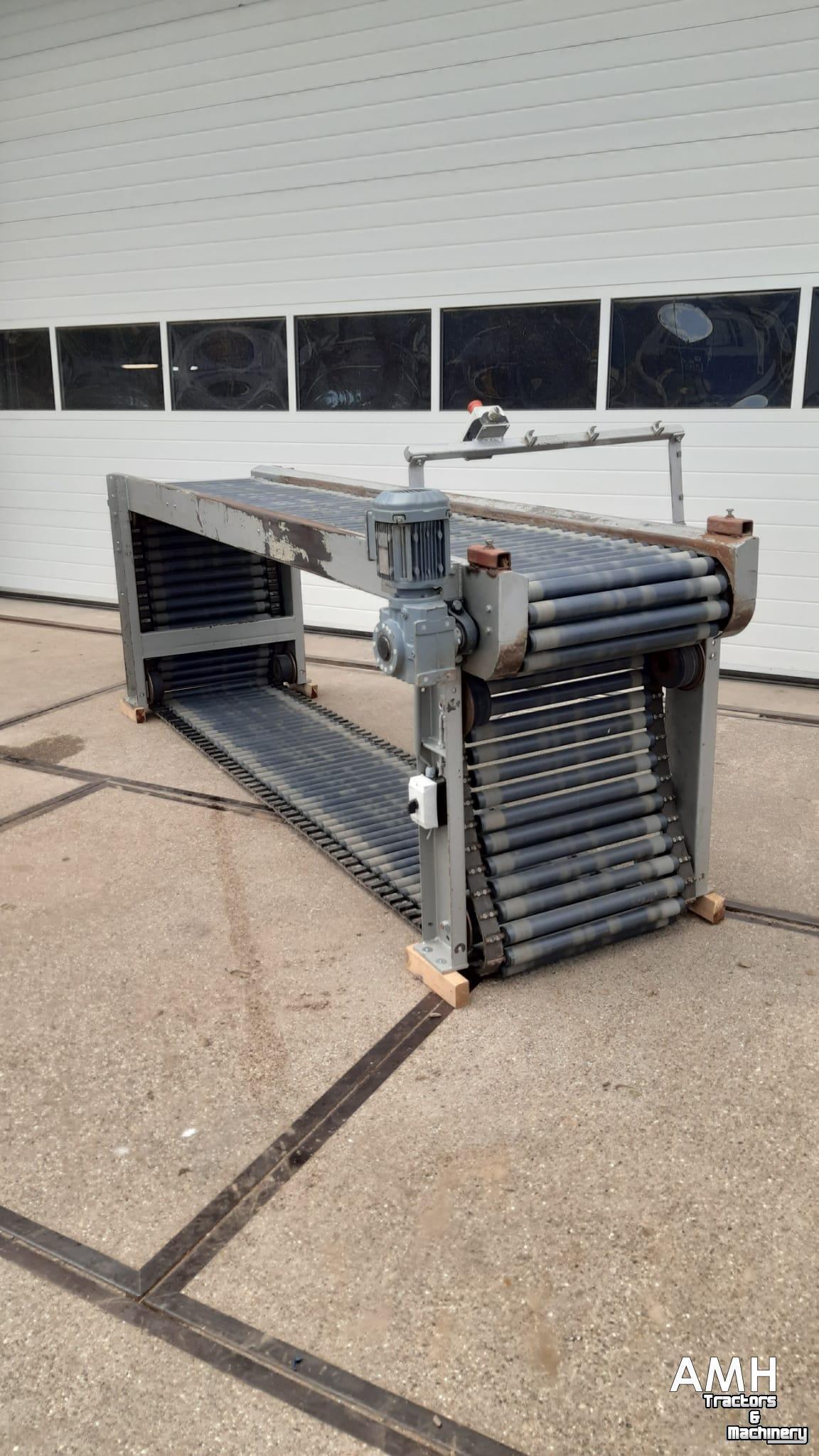 Sortiermaschine Grisnich Rollenleestafel 3050x600 ROLLENLEESTAFEL ROLLER INSPECTION BELT ROLLENVERLESETISCH