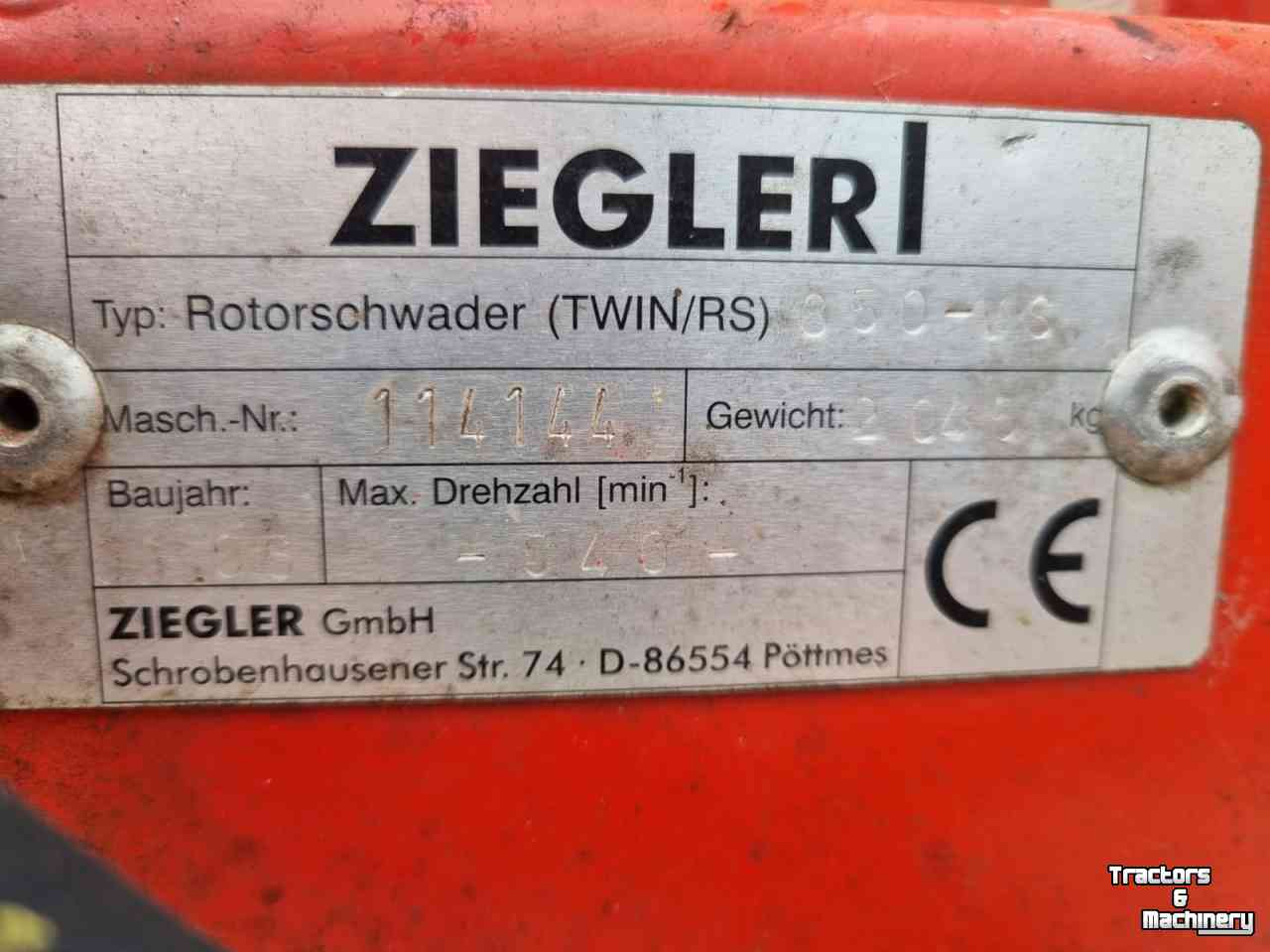 Schwader Ziegler Twin 850 VS Zwadhark