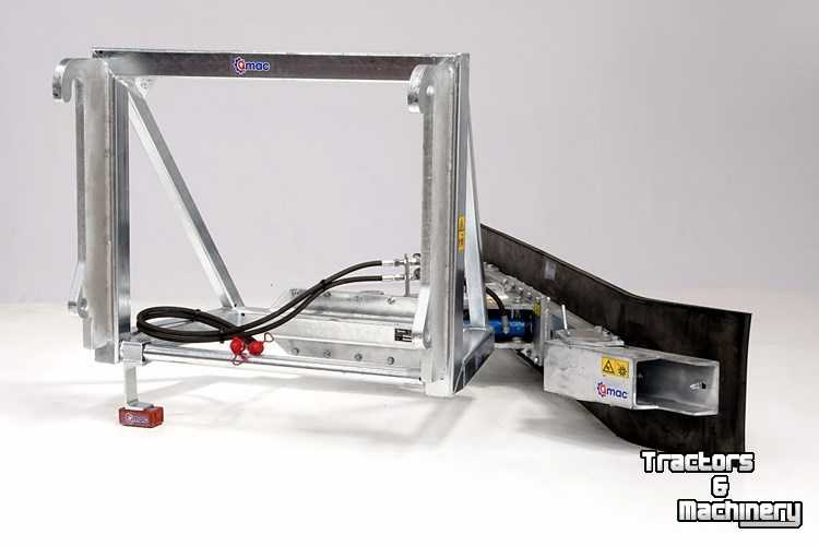 Gummi-Schieber Qmac Module schuifbalk met rubbermat JCB aanbouw