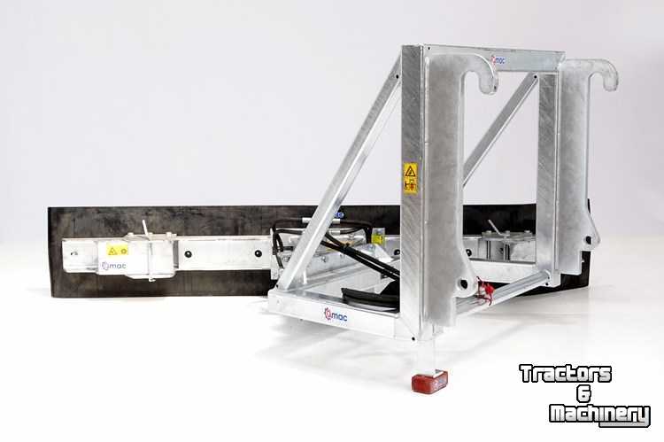 Gummi-Schieber Qmac Module schuifbalk met rubbermat JCB aanbouw