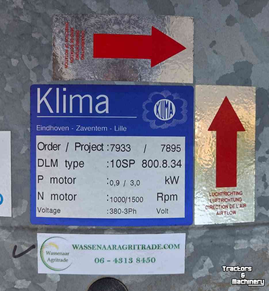 Lagerraum Ventilationgeräte  Klima DLM-10SP Tweetoeren Axiaalventilatoren