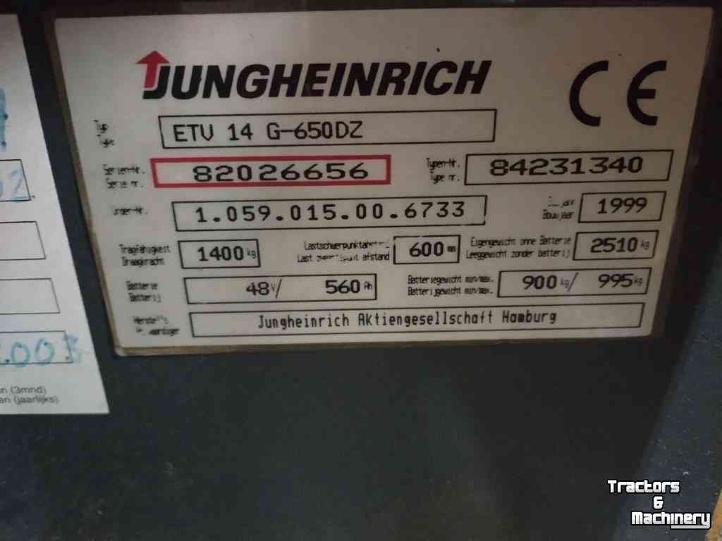 Schubmaststapler Jungheinrich reachtruck ETV14