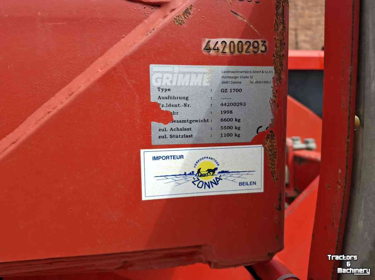 Kartoffelroder Grimme GZ1700 DLS