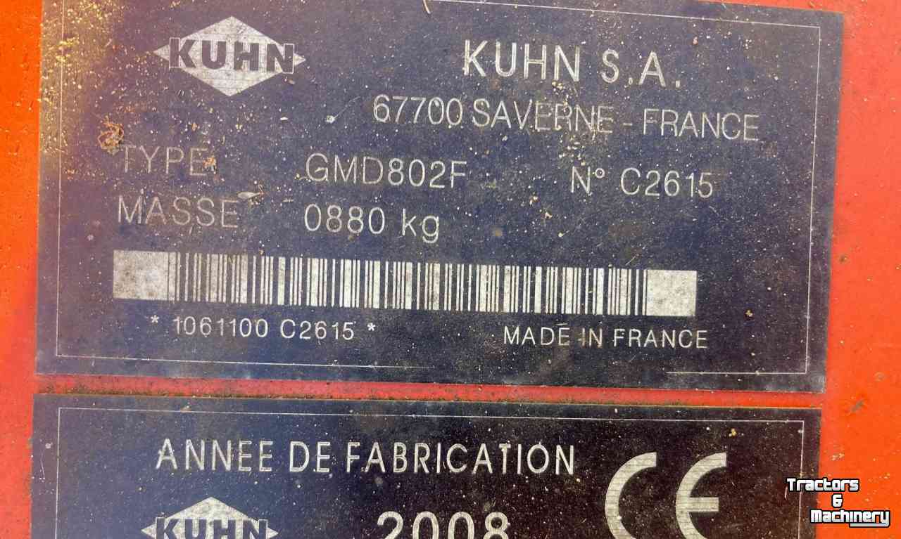 Mähwerk Kuhn GMD 802 F
