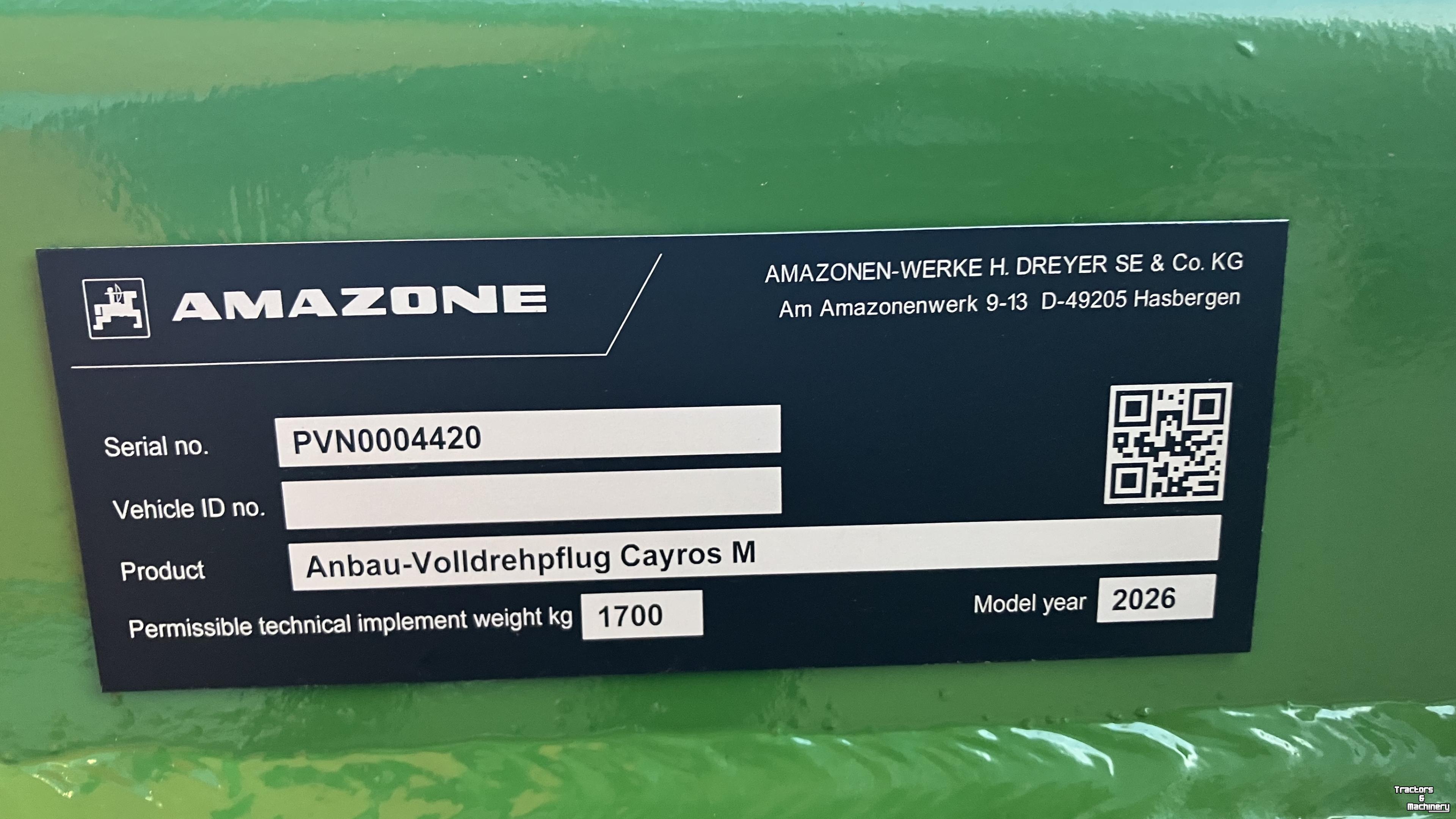 Pflüge Amazone Cayros M 2-950 FH78 cm