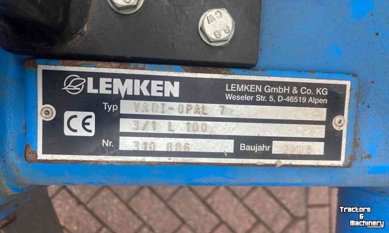 Pflüge Lemken Vari-Opal 7 Wentelploeg + Cappon Snedemixer