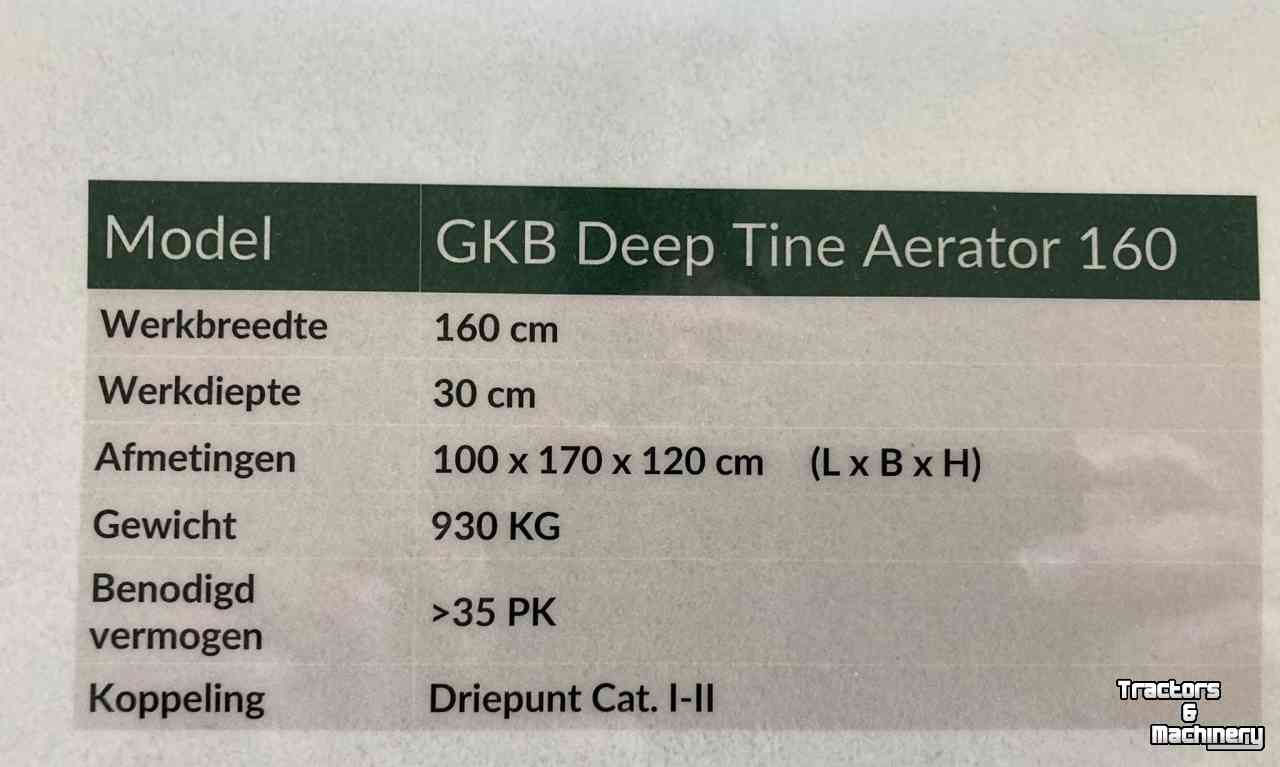 Rasenbelüfter GKB DTA 160 Deep Tine Aerator Beluchter