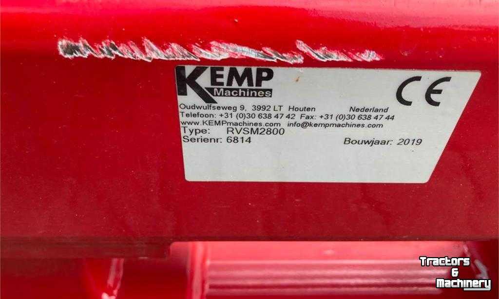 Gummi-Schieber Kemp RVSM2800 Rubberschuif / Erfschuif / Modderschuif