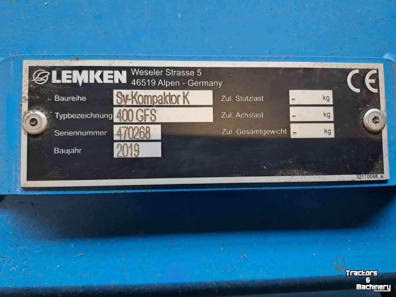Saatbettkombination Lemken kompaktor k400