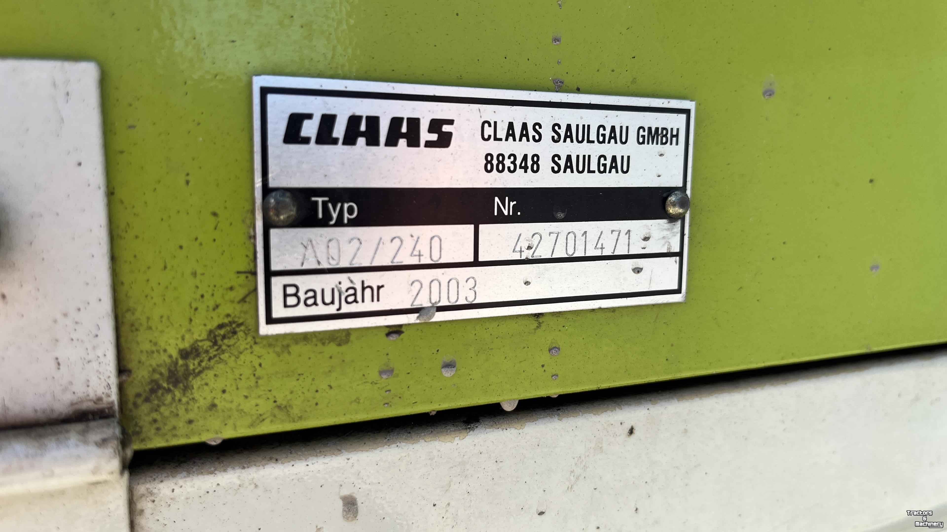 Maisgebiss Claas Feldfutter-SW 5,10 M