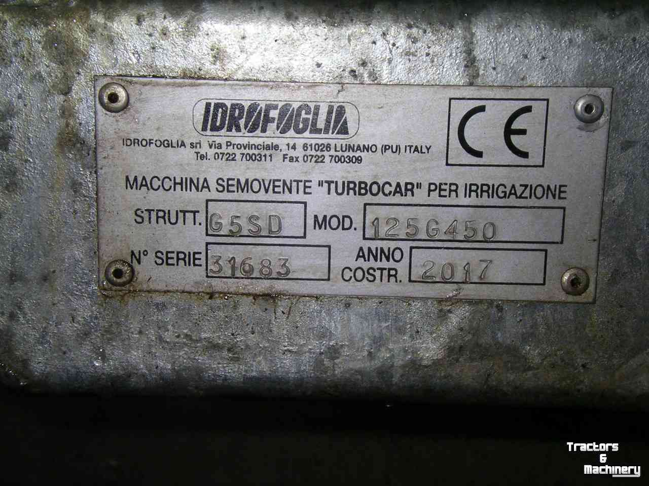 Beregnungsmaschine Idrofoglia 125g450