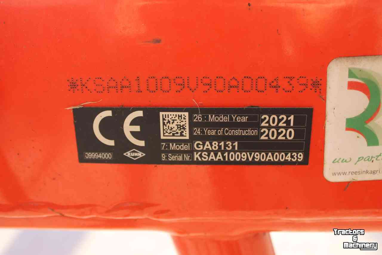 Schwader Kuhn GA8131 dubbele cirkelhark wiersmachine hydraulische breedteverstelling