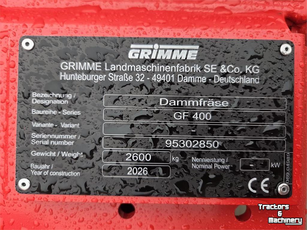 Dammformer Grimme GF 400
