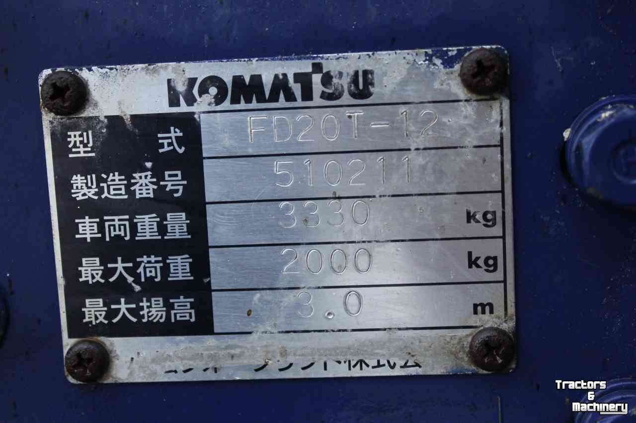 Gabelstapler Komatsu FD20T-12 heftruck forklift gabelstapler diesel