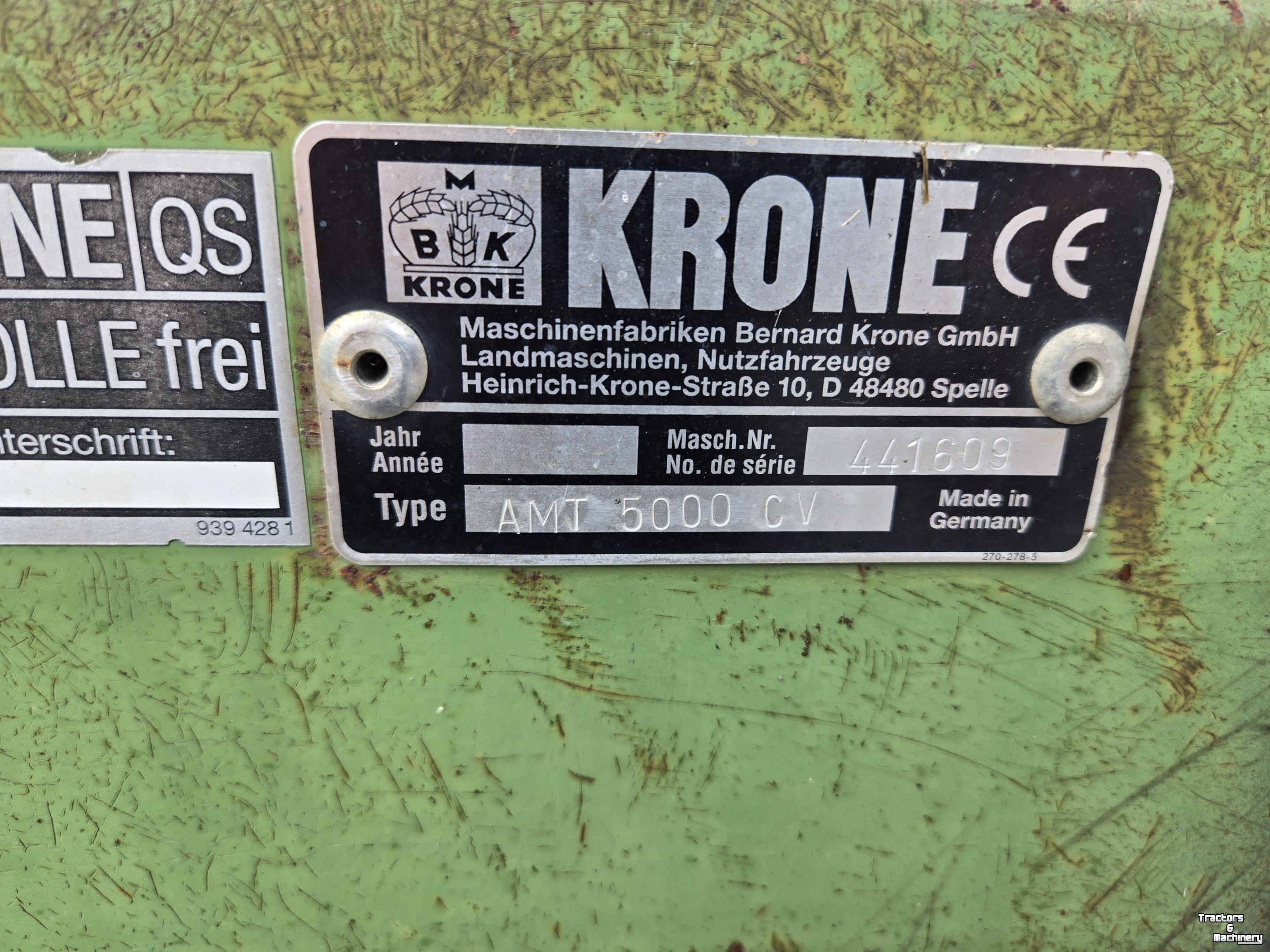 Mähwerk Krone AMT 5000 cv