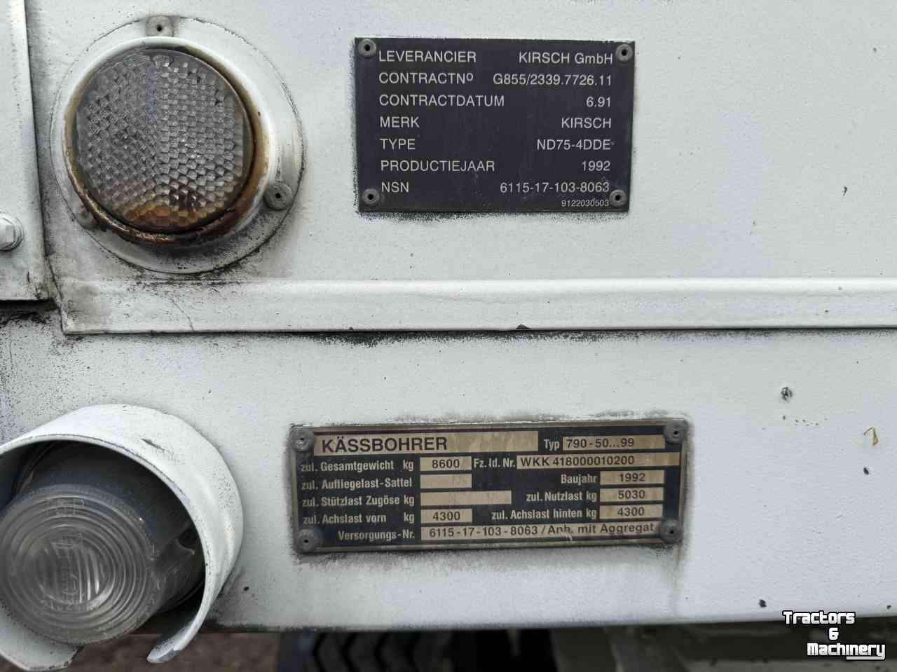 Anhänger Kässbohrer 6 meter
