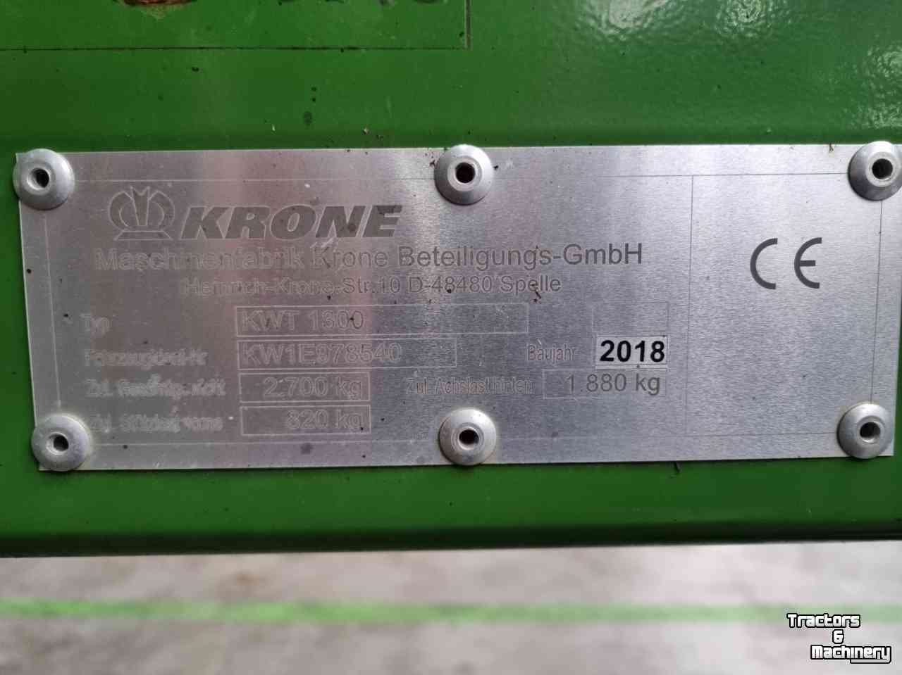 Kreiselheuer Krone KWT-1300 schudder