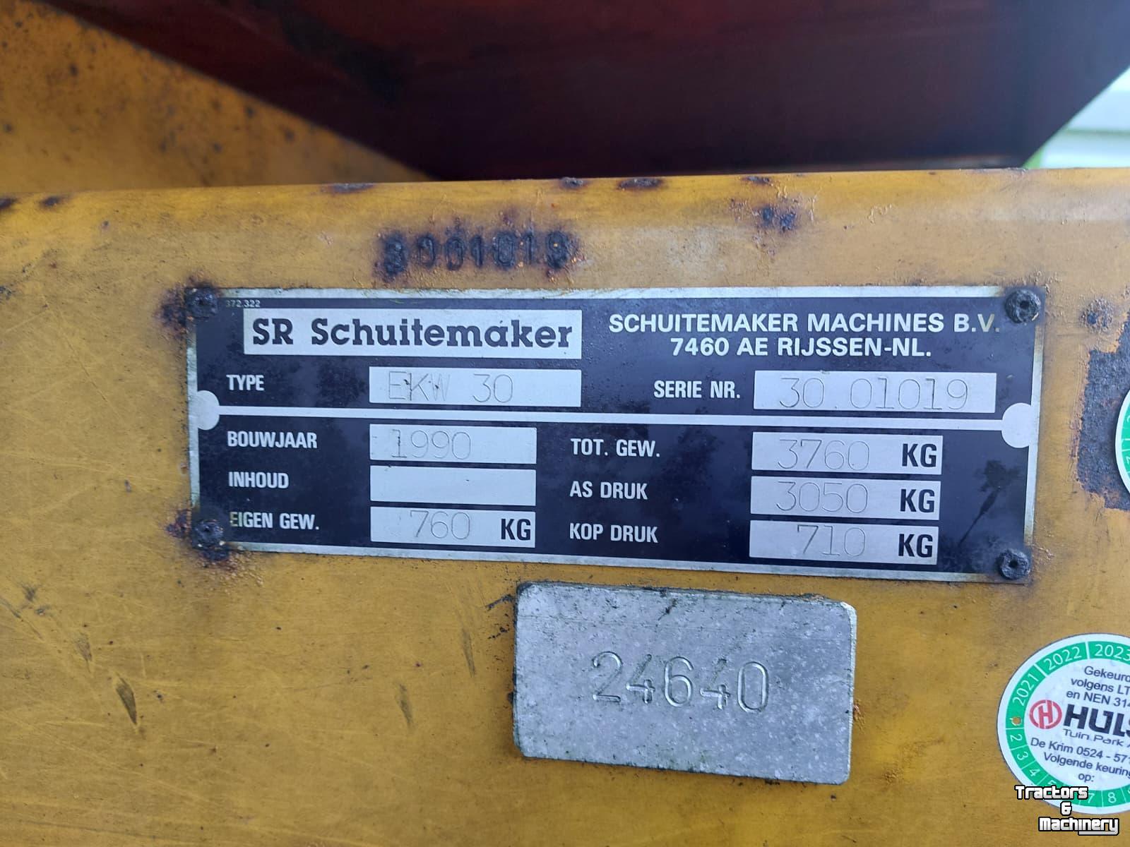 Kipper Schuitemaker 4Tons kipper