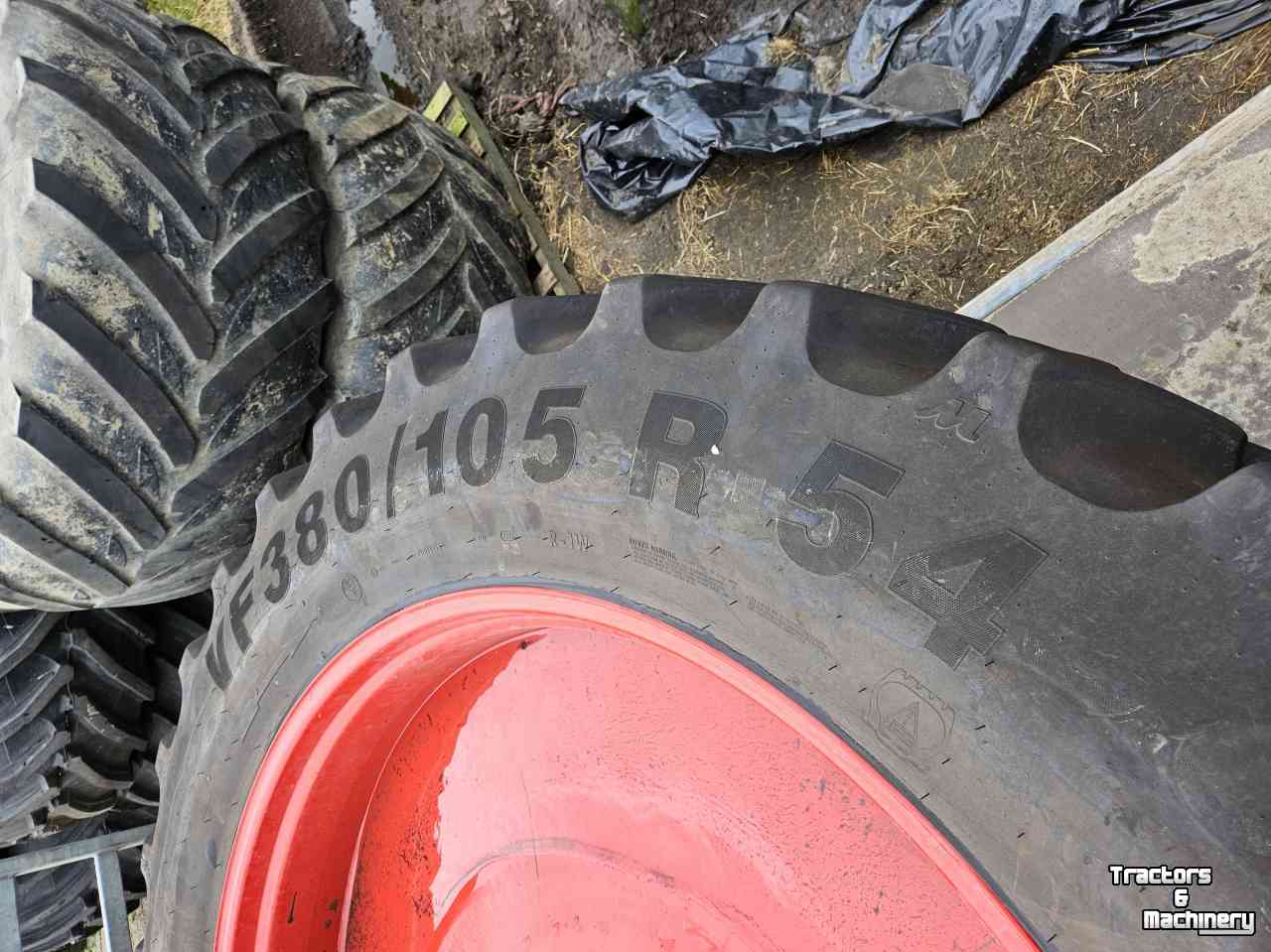 Räder, Reifen, Felgen & Distanzringe Mitas MItas 380/105R54 op 10-gaats velg