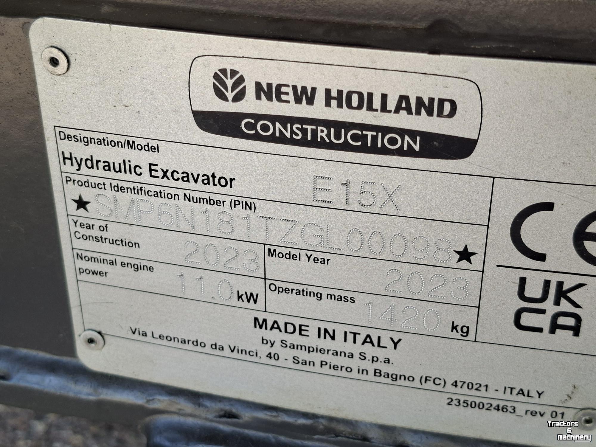 Minibagger New Holland E15X