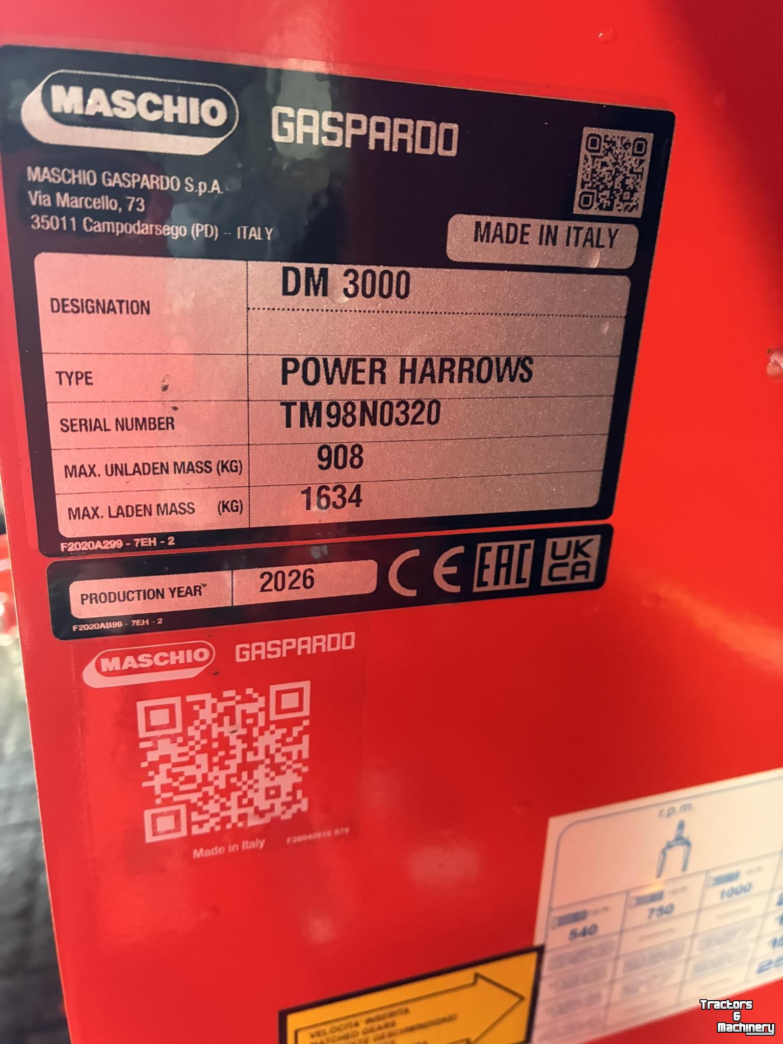 Kreiselegge Maschio Maschio DM 3000