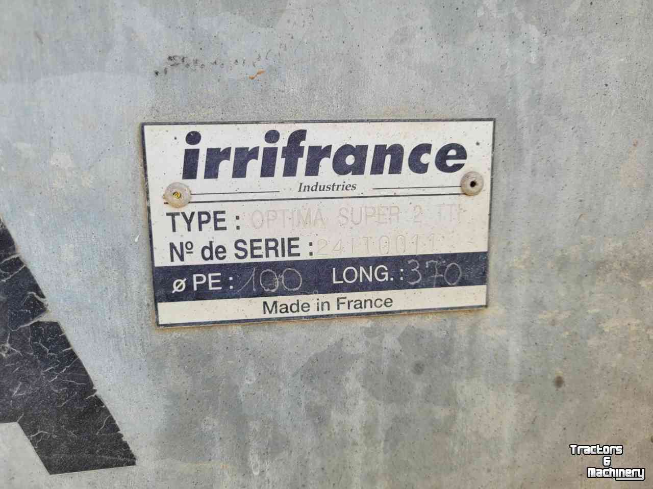 Beregnungsmaschine Irrifrance Beregeningshaspel optima 100-370