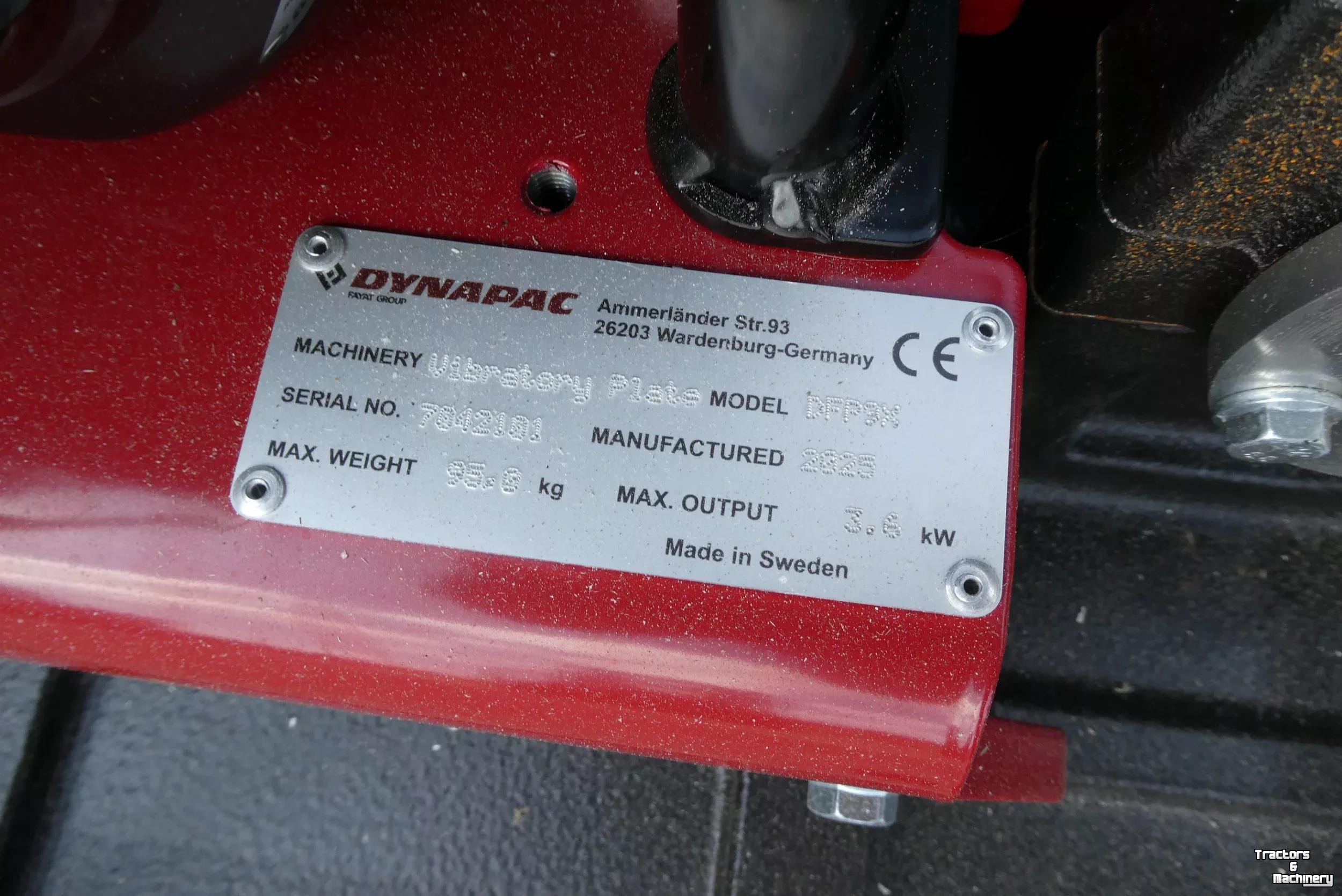 Vibrationplatten Dynapac DFP9X