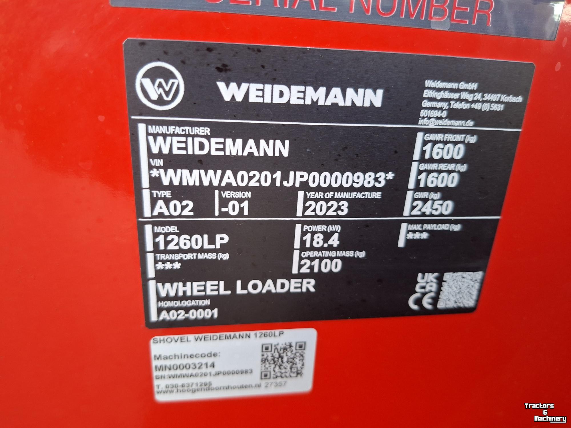 Radlader Weidemann 1260LP