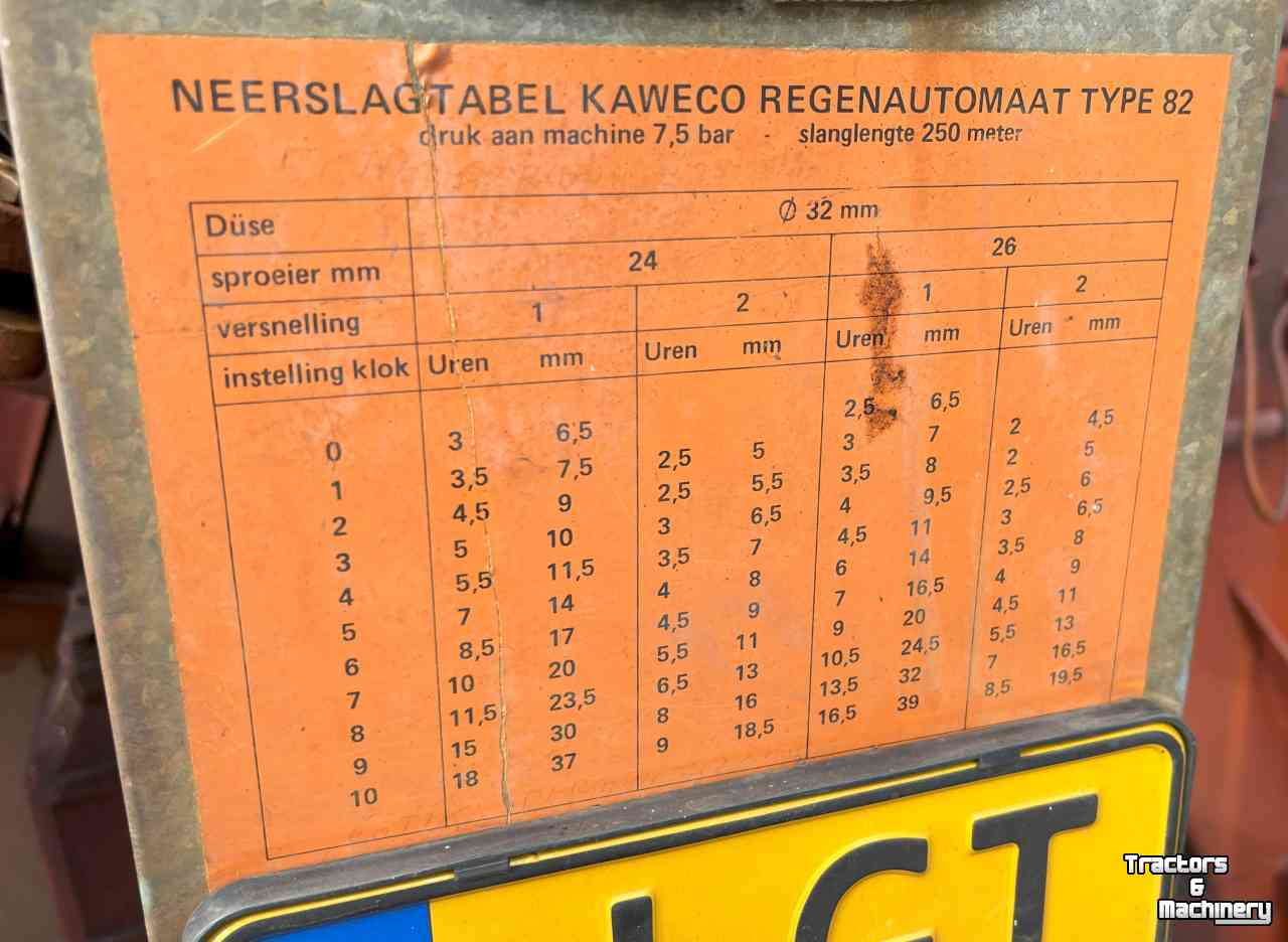 Beregnungsmaschine Kaweco 80-270 beregeningshaspel diversen