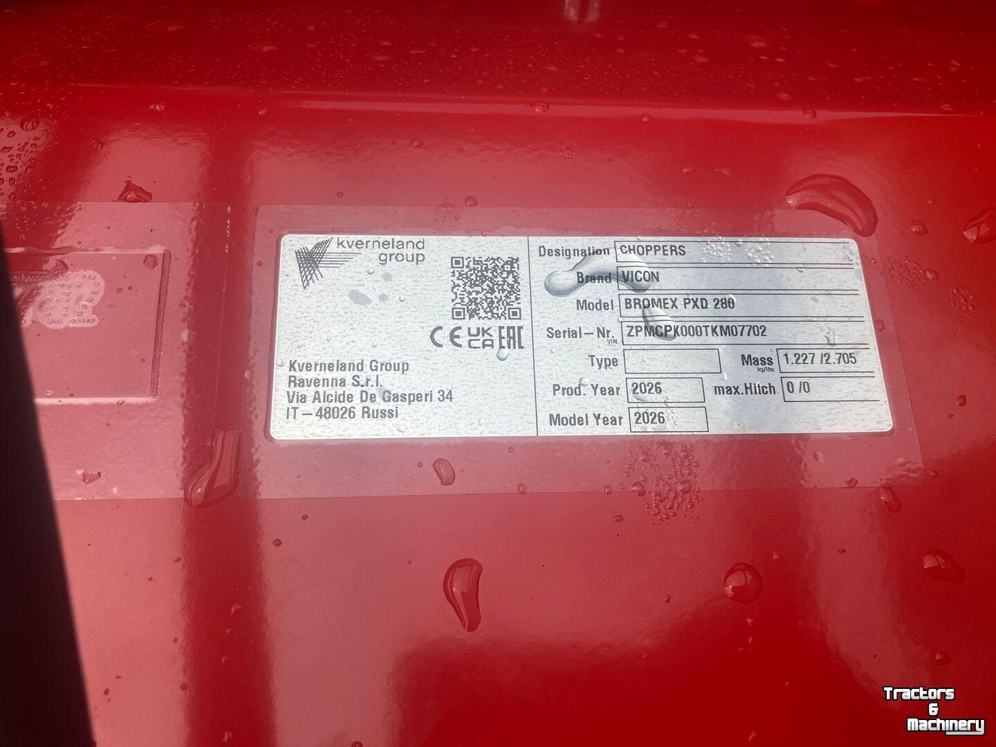 Schlegelmulchgeräte Vicon Bromex PXD 280