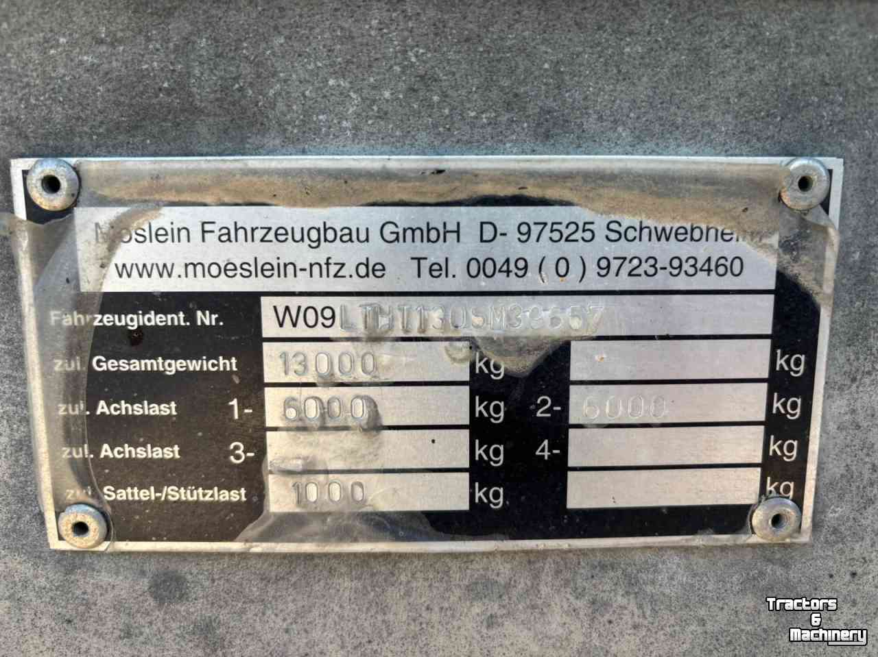 Tieflader / Anhänger  Möslein dieplader Oprijwagen