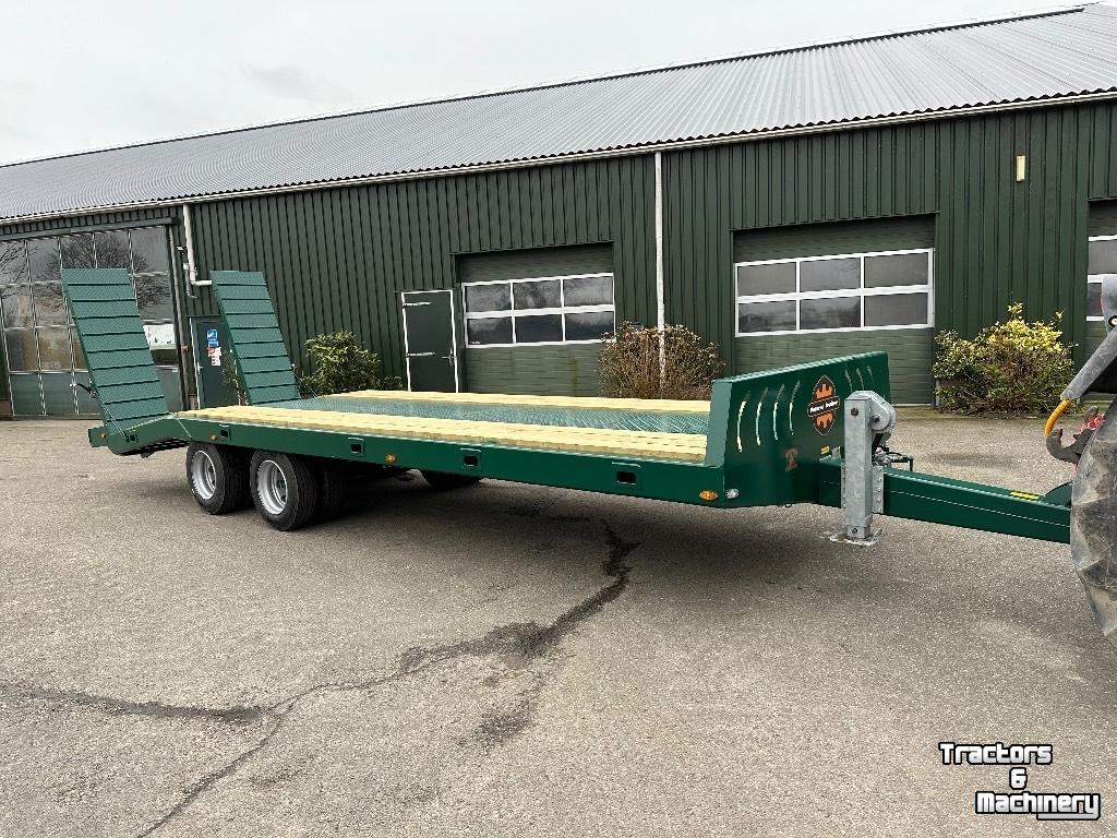 Tiefladeanhänger Palmse Trailer PT5750 oprijwagen machine transporter