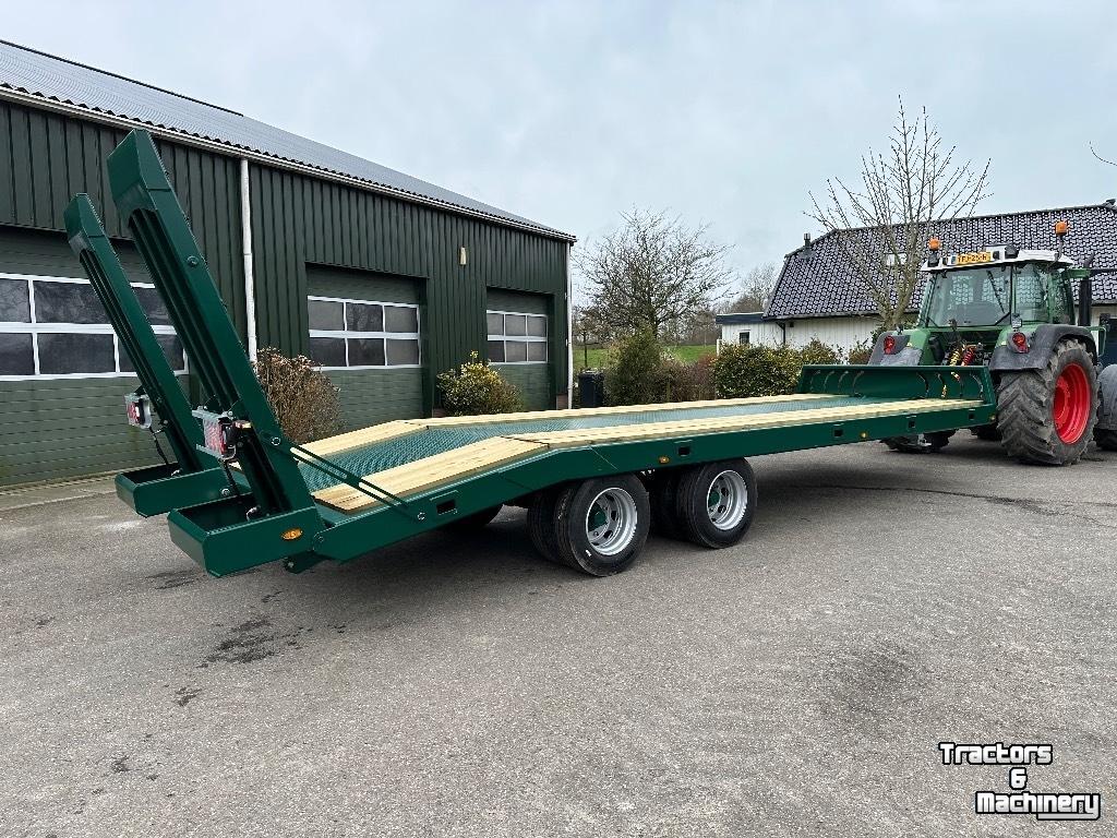 Tiefladeanhänger Palmse Trailer PT5750 oprijwagen machine transporter