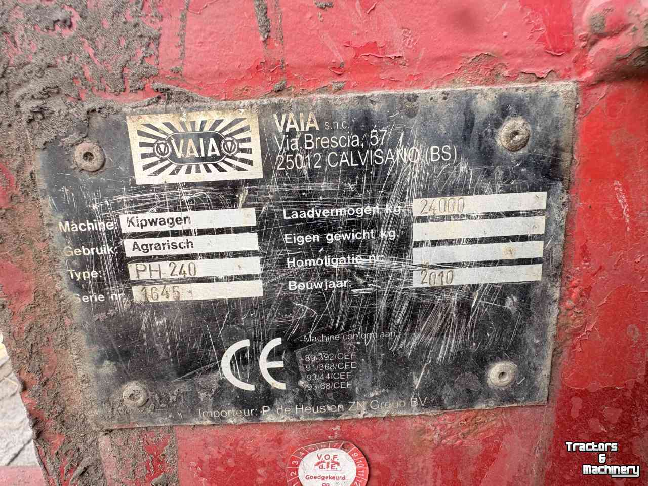 Erdbau-kipper Vaia Ph 240