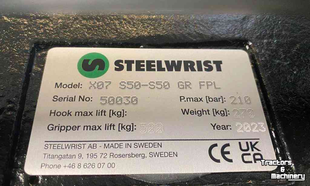 Sonstiges Steelwrist X07 S50-S50 GR FPL Snelkoppeling