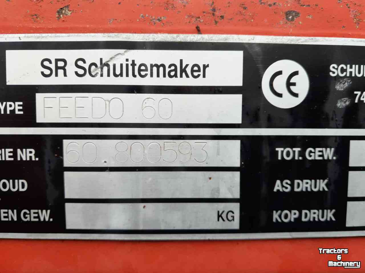 Futterverteilwagen / Futterdosierwagen Schuitemaker Feedo 60-13