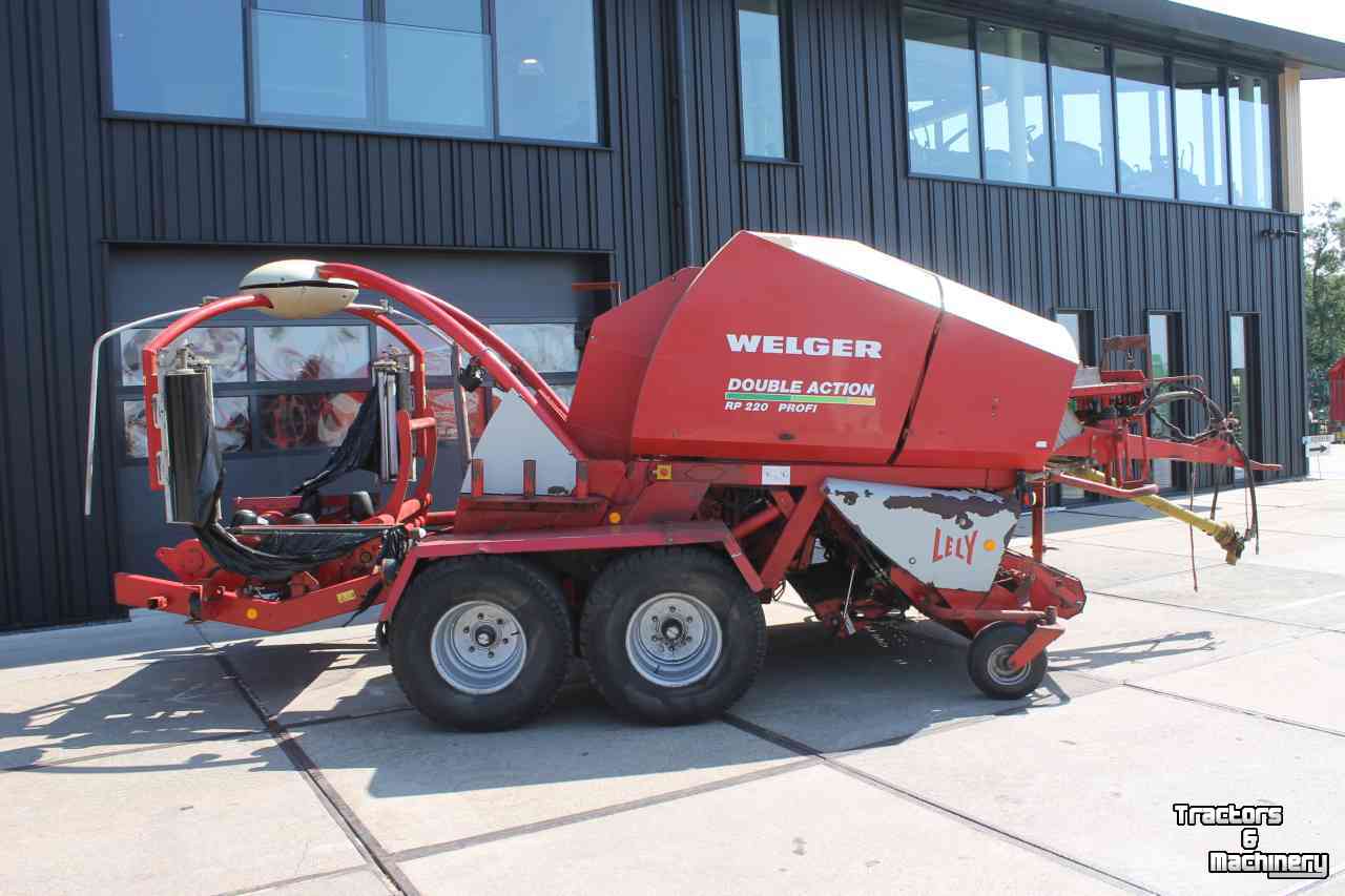 Pressen Welger RP 220 Profi Double Action Welger/Lely RP220 ronde balenpers wikkelaar pers/wikkelcombinatie